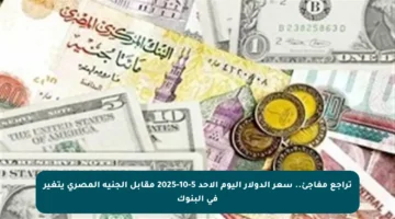 تراجع مفاجئ.. سعر الدولار اليوم الأحد 5-10-2025 مقابل الجنيه المصري يتغير في البنوك